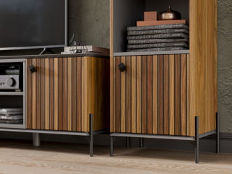 Гостиная Элиот №3 Оникс Серый/Орех фактурный Гостиная Элиот №3 Оникс Серый/Орех фактурный