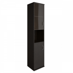 Шкаф высокий узкий левый Рива А.СУ-1.4 Л Венге Цаво / Riva