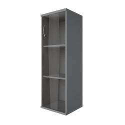 Шкаф средний узкий правый Рива А.СУ-2.4 Пр Серый / Riva