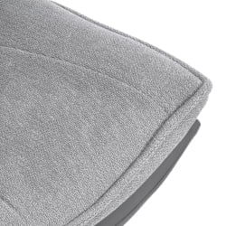 Кресло лаунж Космо велюр/букле/экокожа, ВТ шапе силвер/графит / Cosmo VT shape silver/графит