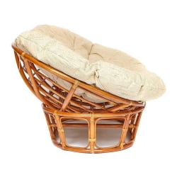 Кресло МАМАСАН/МАМАСАН 23/02 В /с подушкой/ подушка 182х119 см, 169х102х80 см, Когнаc (коньяк), ткань, Старт / MAMASAN/МАМАСАН W Cognac