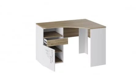 Письменный стол Оксфорд ТД-139.15.03 Ривьера Белый с рисунком