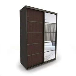 Шкаф-купе 2-х дверный Акцент-Квадро КВ 1600х600 Венге/Бронза