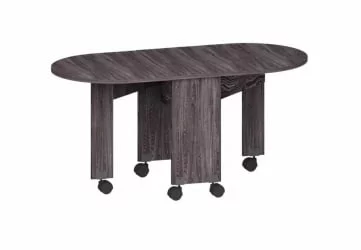 Овальный стол Баско Ясень черный