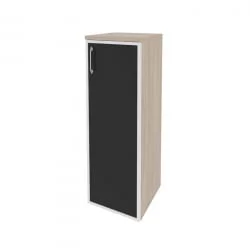 Шкаф средний узкий правый ОНИКС О.СУ-2.4Р(Р) блаcк Дуб Аттик / ONIX O.SU-2.4R(R) black