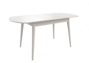 Стол обеденный раздвижной Сальса Белый