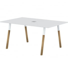 Конференц-стол Forta FSCT 1510 Белый премиум Дуб Гамильтон