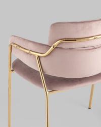 Стул Полин велюр Розовый