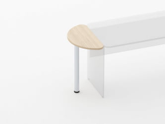 Приставка-полукруг Глассй 2.14 Венге / Glassy