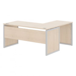 Стол письменный угловой левый КСТЕН-КП КСКПCТ 1615 Л Бук Тиара Серый / XTEN-QP XQPCT L