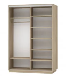 Шкаф-купе двухдверный Экспресс Дуо Медиум 1600х2200х Дуб сонома / 1600х2200h