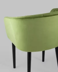 Стул с подлокотниками Нейтон велюр Травяной