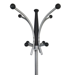 Вешалка для одежды напольная металлическая БРАБИКС CР-848 на мраморном диске Коричневый / BRABIX CR-848