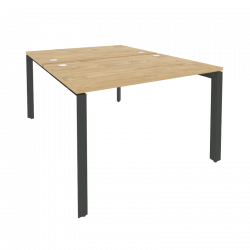 Рабочая станция на П-образном м/к ОНИКС О.МП-Д.РС-2.2.8 Тиквуд Светлый/Антрацит / ONIX O.MP-D.RS-2.2.8