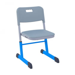 Стул ученический СМАРТЙ регулируемый по высоте (рост 3-5) Синий/Серый / SMARTY