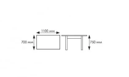Стол обеденный Прямоуг. ажур ноги Мажор Р-45 черная ЛДСП венге