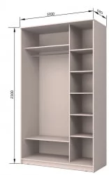 Шкаф-купе Хит-24-12-77 Лондон Ясень шимо темный