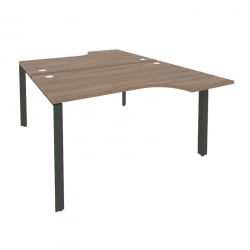 Рабочая станция на П-образном м/к ОНИКС О.МП-Д.СА-2 Дуб Аризона/Антрацит / ONIX O.MP-D.SA-2