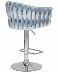 Стул барный DOBRIN MARCEL Пудрово-голубой велюр MJ9-74