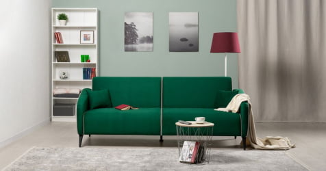 Диван-кровать НОЭЛЬ Велутто 33 т-зел малахит Диван-кровать НОЭЛЬ Велутто 33 т-зел малахит