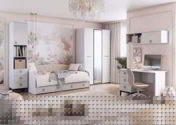 Кровать-софа Шарлиз, белый снег