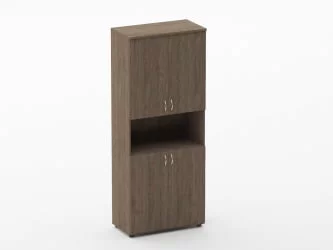 Шкаф высокий закрытый с нишей Twin 16.16.151 Дуб Верцаска