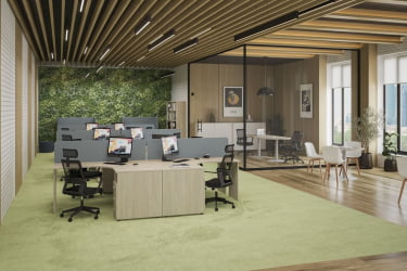 Мебель для офиса Sigma №11 Белый Дуб светлый