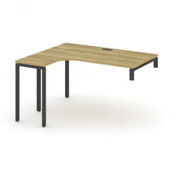 Стол-надставка на опорную тумбу (левый) CОНCЕПТ CН.ОСАН-003(Л) Дуб Винченцо Черный / CONCEPT CN.OSAN-003(L)