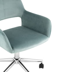 Кресло офисное РОСС велюр серо-зеленый / ROSS