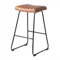 Стул барный Ковбой экокожа Коричневый