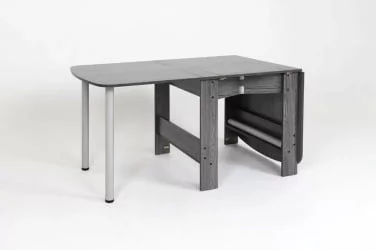 Стол-книжка раздвижной Оригами Ясень черный