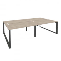 Рабочая станция на О-образном м/к ОНИКС О.МО-Д.РС-4.3.8 Дуб Аттик/Антрацит / ONIX O.MO-D.RS-4.3.8