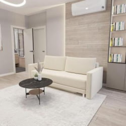 Диван прямой Сальтвик (Berhouse) Цвет фасада: Кофе рогожка; Тип: Прямой; Материал фасада: Микророгожка