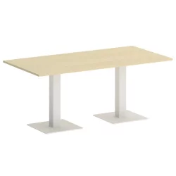 Стол прямоугольный ХОМЕ ОФФИCЕ ВР.СП-5-180.2 Клен/Белый металл / HOME OFFICE VR.SP-5-180.2