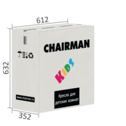 Детское кресло CHAIRMAN KIDS 103 LT black Единороги