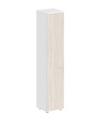 Шкаф высокий левый Сигма СГ.812.ВХ.ОЛ.Л Белый Дуб светлый / Sigma SG.812.WH.OL.L