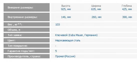Депозитная ячейка DB-12S