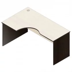 Стол компьютерный угловой Р.СКУ-16 (левый) Венге/Дуб молочный