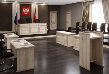 Комплект мебели для зала суда RATUM №2 Бук Тиара
