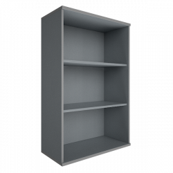 Стеллаж средний широкий Рива А.СТ-2 Клен/Металлик / Riva