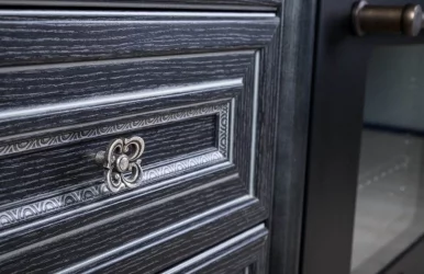 Тумба кухонная 600 с 2 ящиками (4) Италия ЛД 275.136.000 Черный Дуб темный