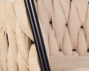 Стул барный ДОБРИН ЛЕОН (бежевая ткань (ЛАР 275-1)) 2 шт / DOBRIN LEON (LAR