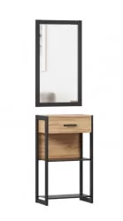 Тумба с зеркалом Техно ЛД 01 Дуб Золотой Черный