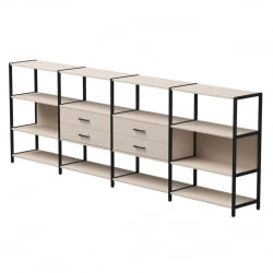 Набор стеллажных систем Everprof EVO №4 Кашемир Черный