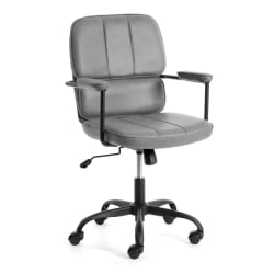 Кресло АЛПХА иск. замша, Грей (Cерый) / ALPHA Grey (Cерый)