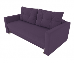 Диван Квадро с мягкими подлокотниками (Berhouse) Цвет фасада: Бордо Велюто 25; Тип: Прямой; Материал фасада: Металл/Велюр