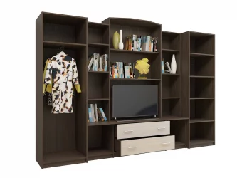 Стенка-горка в гостиную Макарена Венге Дуб