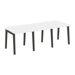 Стол переговорный (3 столешницы) ОНИКС ВООД ОВ.ПРГ-3.0 Белый Бриллиант/Темный / ONIX WOOD OW.PRG-3.0