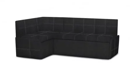 Уголок для маленькой кухни Вена иск.кожа Teos Black