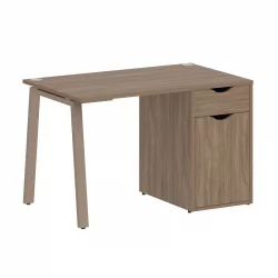 Стол письменный ХОМЕ ОФФИCЕ ВР.СП-3-118.1.А Дуб Аризона/Мокко металл / HOME OFFICE VR.SP-3-118.1.A